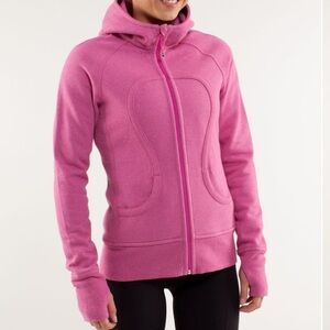 Lululemon Scuba Hoodie Pink Sparkle Size 4